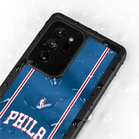 NBA Philadelphia 76ers Jersey Galaxy Note20 Ultra 5G Waterproof Case